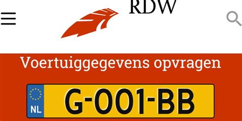 lv op kenteken|rdw kenteken nl.